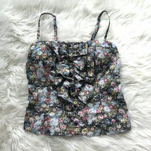Body Central Floral Padded Tank Top